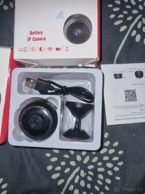 Mini monitorovací WIFI kamera A9 s dálkovým přístupem - čern - 2