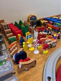Dřevěná vláčkodráha ikea a lidl - 2