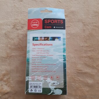 Sportovní kamera 1080p - 2