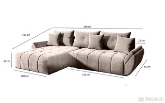 Rohová pohovka Boom L 280cm x 190cm - 2