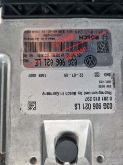 Prodám ŘÍDICÍ JEDNOTKU MOT0RU 03G906021LS 0 281 013 297 - 2