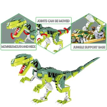 Dětská stavebnice Velociraptor 533 dílků B0C35RTY86 - 2