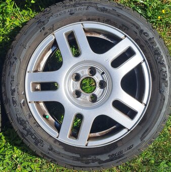 Alu disky 5x100, letní pneu 205/55 R16 - 2