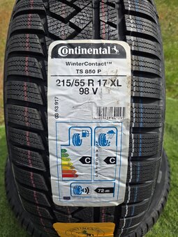 2ks nových zimních pneu Continental 215/55/17 - 2