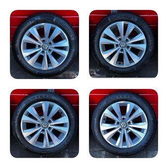 Original ALU kola VW 16" 6,5J ET46 + 205/55/R16 - 2
