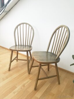 Set 2 vintage židlí z 60. let – Windsor styl, originál - 2