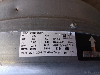 Ventilátory, větráky, dmychadla, odsávání - 2