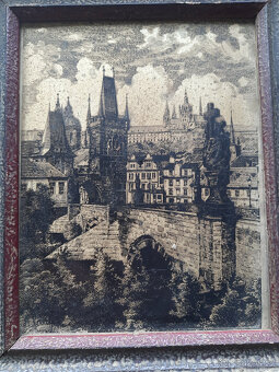 Starý obraz rytina - 2