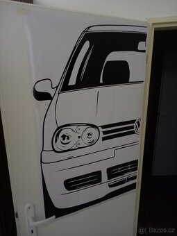 Samolepka vw golf 4 na bytové dveře 100x60cm - 2