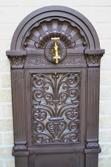 Zahradní kovová výlevka - kašna 82 cm - hnědá AKCE - 2