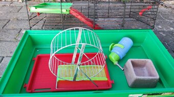 Větší klec pro hlodavce 28x50x32cm včetně příslušenství - 2