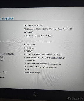 HP Elitebook 745 G6 ryzen 3 PRO 3300U - 2