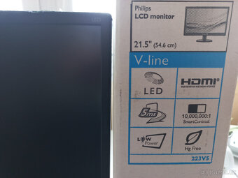 Monitor Phulips 223V5L + klávesnice a myš - 2