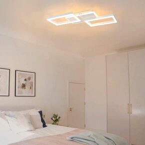 Moderní bílé stropní LED svítidlo stmívatelné - 2