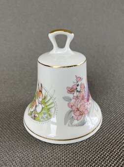 Porcelánový velikonoční zvonek 8.5 cm, Pirkenhammer - 2