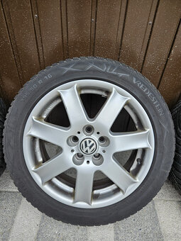 Original alu kola VW 5x100 R16, včetně zimní pneu - 2