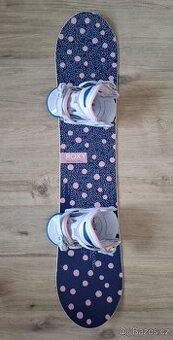 Dětský snowboard Roxy Poppy s vázáním 118cm - 2