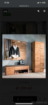 Dubový masivní nábytek do předsíně DENVER 2 - 2