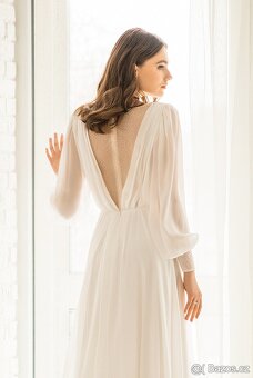Luxusní nenošené svatební šaty, Marie, velikost (XL-2XL) - 2