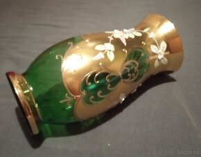 Vaza zelena Novoborske sklo - 2