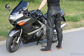 Značkové kožené kalhoty na motorku IXS, vel. 52, chrániče - 2