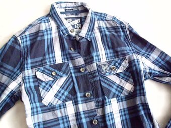 Superdry pánska slim roll up rukáv košeľa M - 2