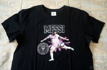 Pánské černé fotbalové tričko Lionel Messi vel.S - 2