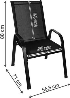 zahradní židle, Gardlov, stohovatelné, zahradní nábytek - 2