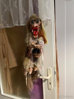 Ručně vyráběná loutka marioneta Čarodějnice - 2