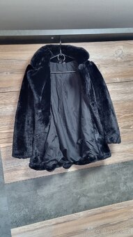KOŽEŠINOVÝ KABÁT H&M - XS - 2