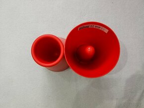 Ovanlig váza / květináč Ikea - tmavé modré a červené - 2