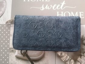 Peněženka Philipp Plein modrá - 2