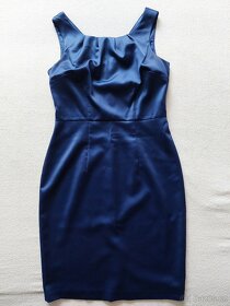 Dámské pouzdrové šaty modré, velikost S - 2