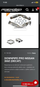 Nissan 350z decat PC 5300kč - 2