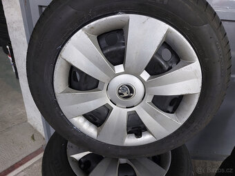 Kompletní kola 15" na Škoda Fabia III. letní - 2
