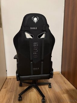 Herní židle DIABLO X-Player 2.0 KING SIZE – černá, látková - 2