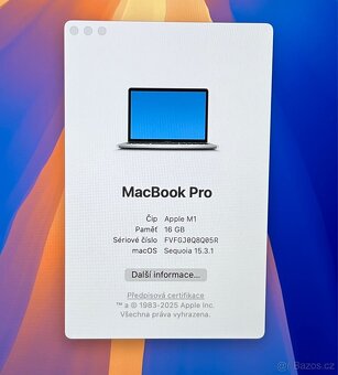 MacBook Pro M1 2020/16GB RAM/512GB SSD/Záruka - 2