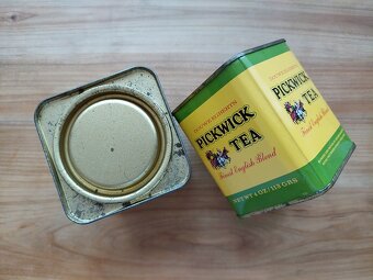 Krásná stará retro plechovka na čaj, plechovky Pickwick - 2