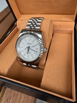 Seiko mod DateJust 39mm silver - 2