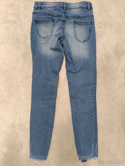 Džíny s dírami, vel. 140, PEPCO - 2