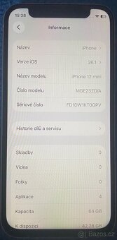 📱 iPhone 12 Mini 64GB – White – plně funkčnà + kožené pouzd - 2