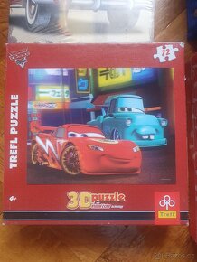 Puzzle auto / Starwars podložka / Auta / kufřík - 2