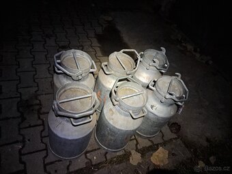 Hliníkové konve na mléko 25l - 2