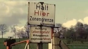 plechová cedule: Pozor Oblast působení sovětských min - 2