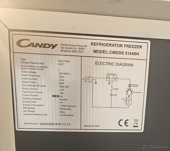 Lednice CANDY CMDDS 5144SH - 2