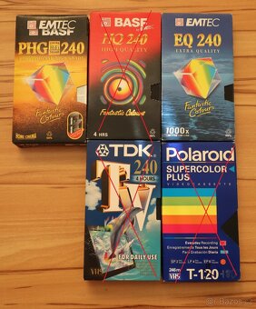 Video VHS kazety 18ks, Panasonic dálkové a návod - 2