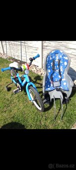 Dětské kolo 16" + cyklosedačka Hamax - 2