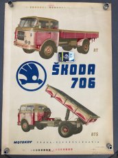 Škoda 706 RTS, Originální reklamní plakát ( 100%) - 2