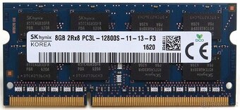 Predám RAM pamäte do notebookov DDR3L - 8GB - 2