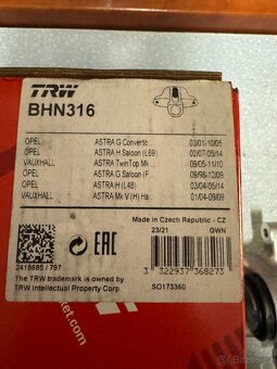 Prodám úplně nový Brzdový třmen TRW BHN316 - 2